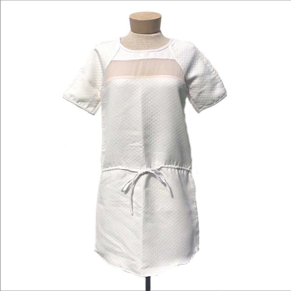 W118 by Walter Baker ivory quilted everett dress.